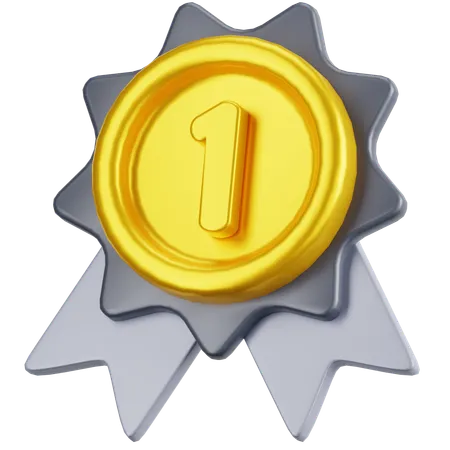 Insignia de medalla  3D Icon