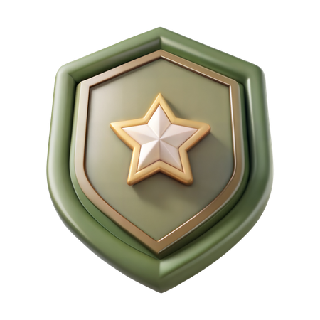 Insignia militar  3D Icon