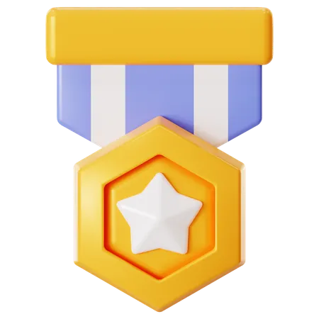 Insignia de oro  3D Icon