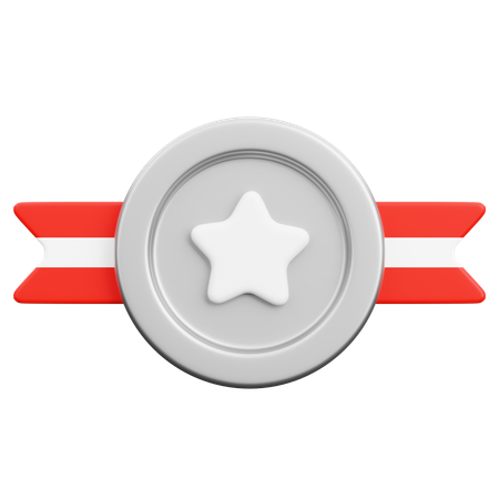 Insignia de plata  3D Icon