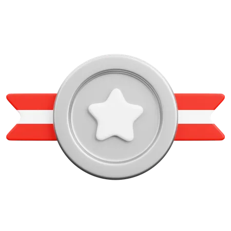 Insignia de plata  3D Icon