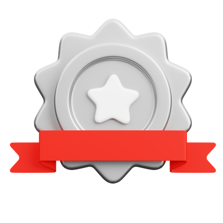 Insignia de plata  3D Icon