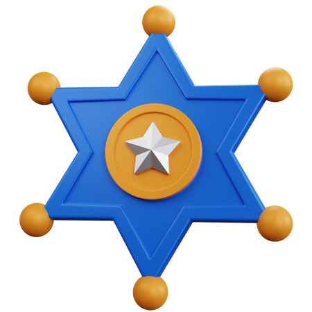 Insignia del sheriff  3D Icon