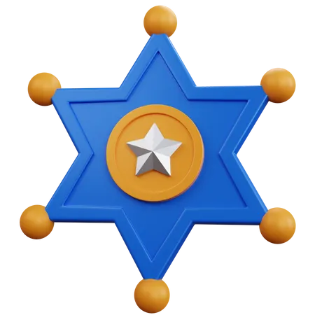 Insignia del sheriff  3D Icon