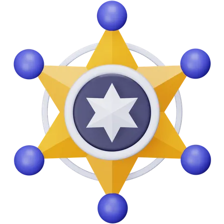 Insignia del sheriff  3D Icon