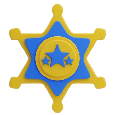 Insignia del sheriff  3D Icon