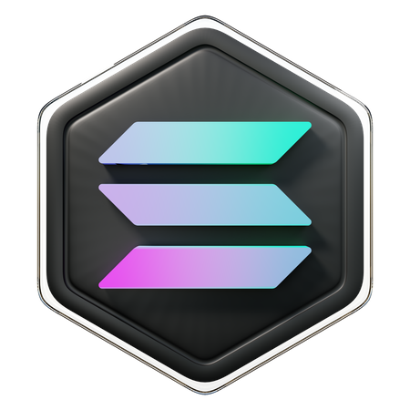 Insignia Solana (SOL)  3D Icon