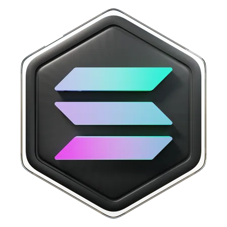 Insignia Solana (SOL)  3D Icon