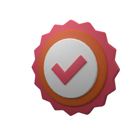 Insignia verificada  3D Icon