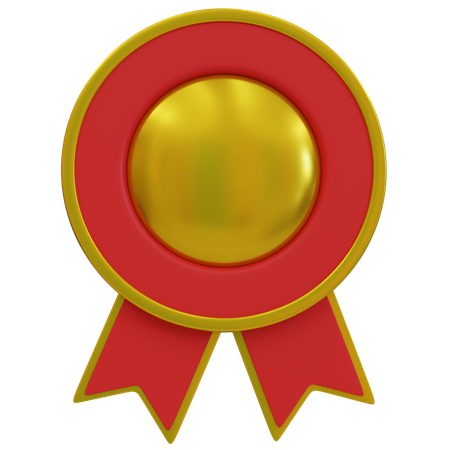 Insignias de premio de oro  3D Icon