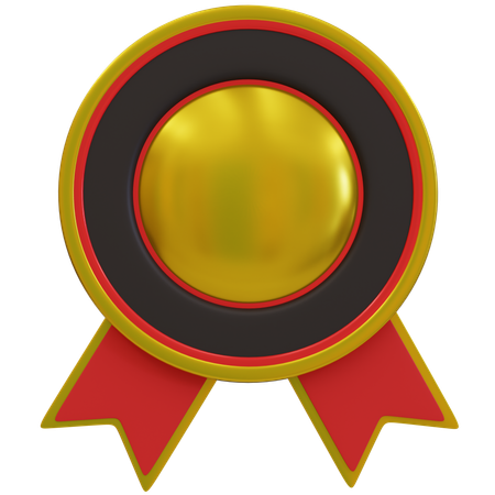 Insignias de premio de oro  3D Icon