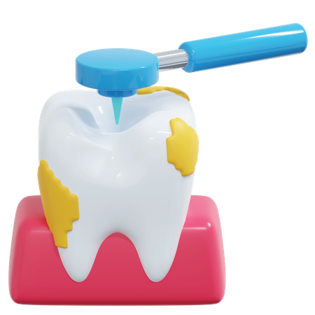 Inspeção de saúde dentária  3D Icon