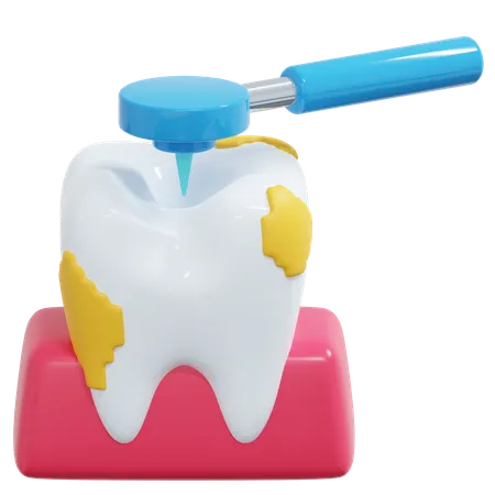 Inspeção de saúde dentária  3D Icon