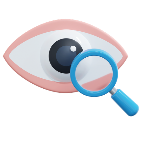 Inspección del cuidado de los ojos  3D Icon