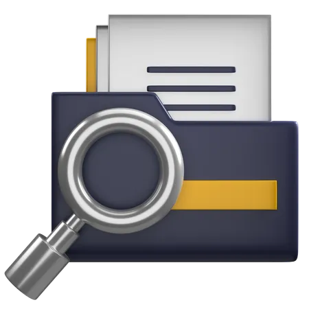 Inspecionar documento  3D Icon