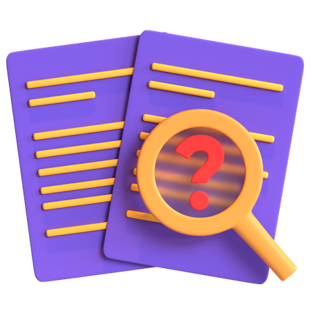 Inspecting File  3D Icon