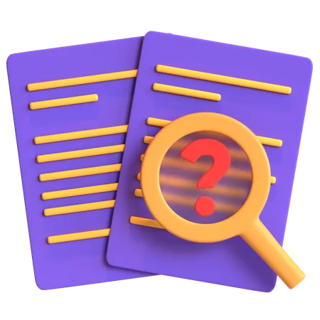 Inspecting File  3D Icon