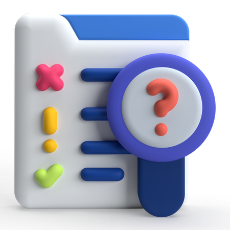 Inspection  3D Icon