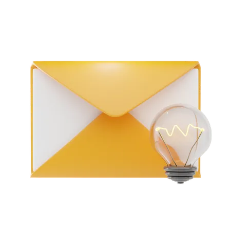 E-mail de inspiração  3D Icon