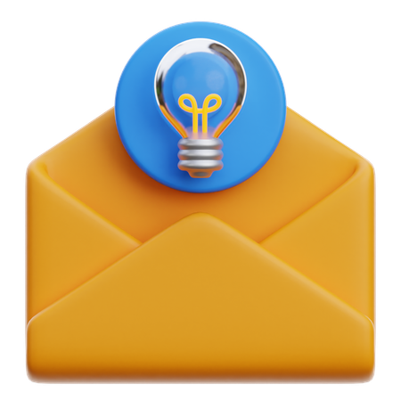 Inspiration Email  3D Icon