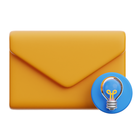 Inspiration Email  3D Icon