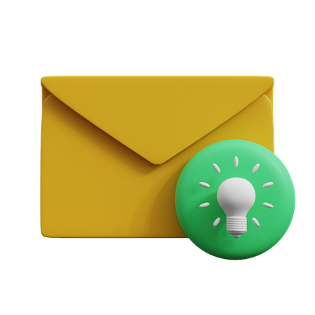 Inspiration Email  3D Icon