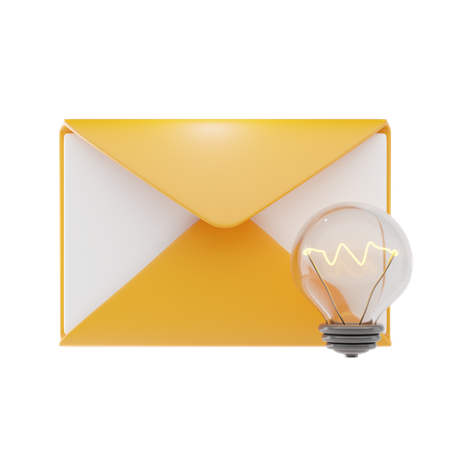 Inspiration Email  3D Icon