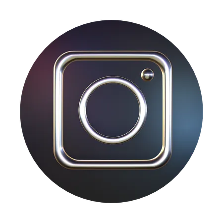 3 D Icon Logo Instagram 3D Icon