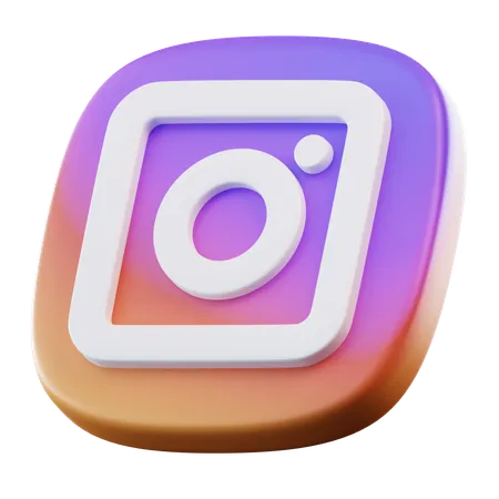 インスタグラム  3D Icon