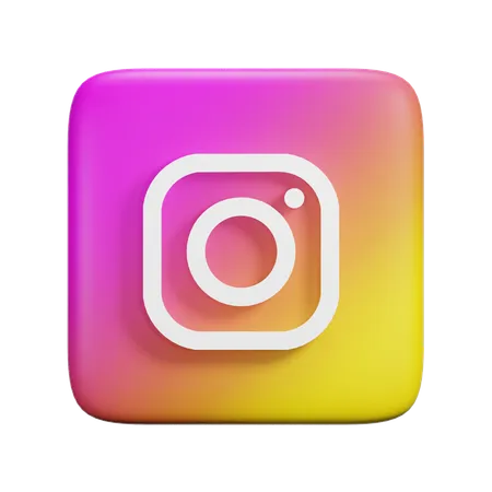 インスタグラム  3D Icon