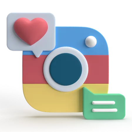 Instagram  3D Icon