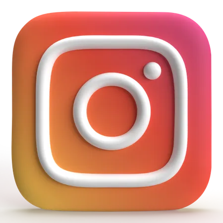 Instagram Logo  3D Icon
