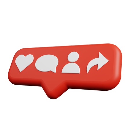 Instagram Notification  3D Icon