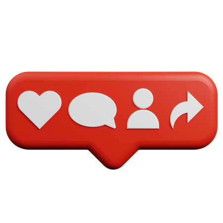Instagram Notification  3D Icon