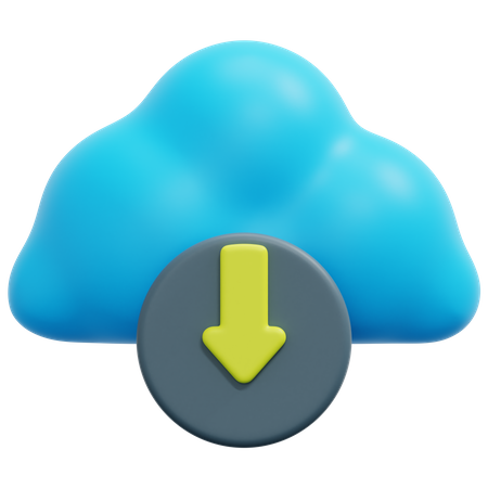 Instalação na nuvem  3D Icon