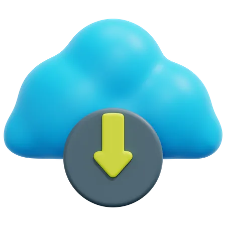 Instalação na nuvem  3D Icon