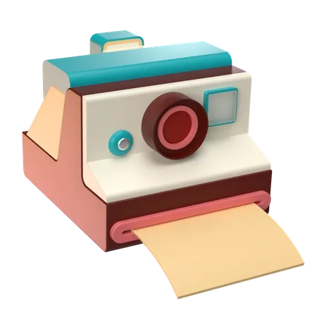 インスタントカメラ  3D Icon