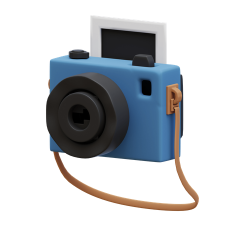 Instant Camera 3D Illustration