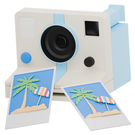 Instant Camera  3D Icon