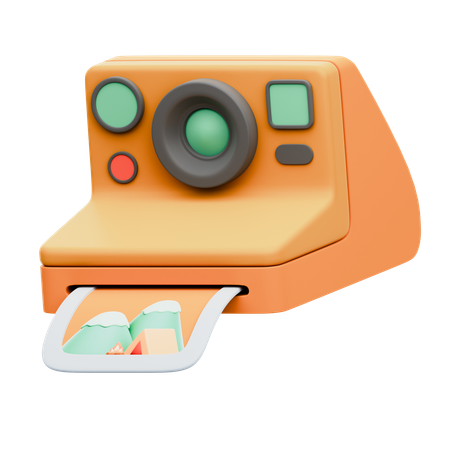 Instant Camera  3D Icon