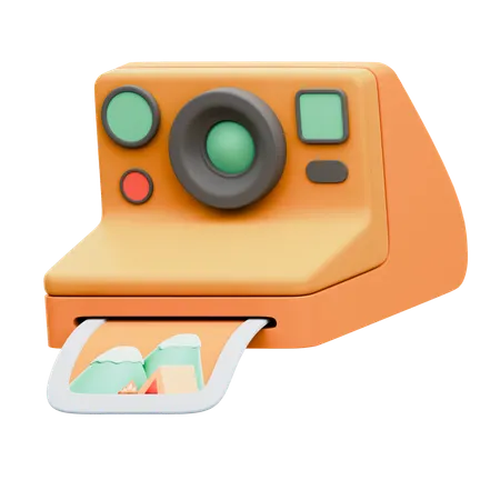 Instant Camera  3D Icon