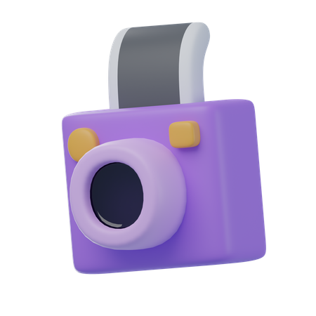 Instant Camera  3D Icon