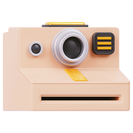 Instant Camera  3D Icon