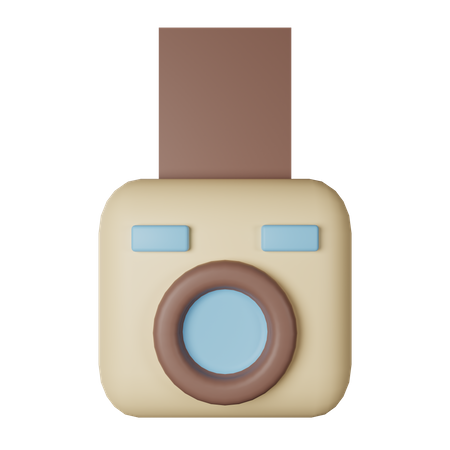 Instant Camera  3D Icon