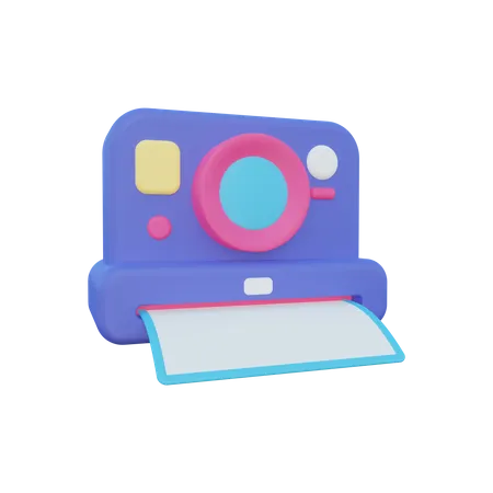 Polaroid Icon Concept 3D Illustration