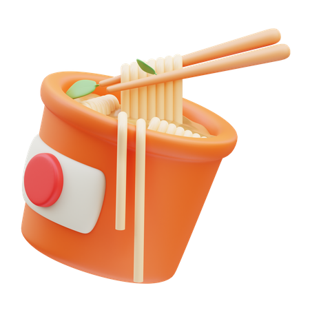 Instant Noodle  3D Icon