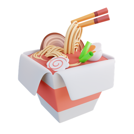 Instant Noodle  3D Icon