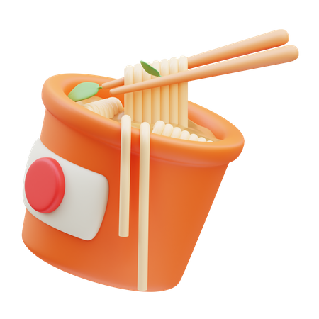 Instant Noodle  3D Icon