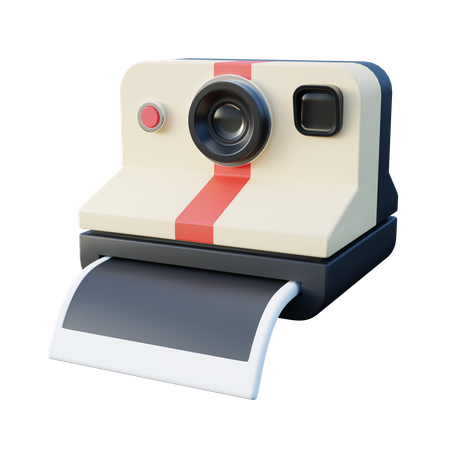 Instant Polaroid Camera  3D Icon