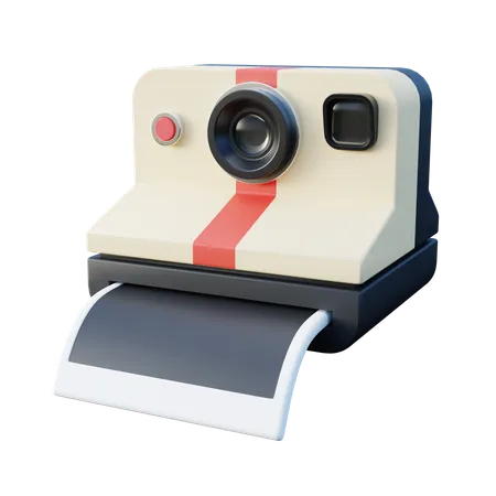 Instant Polaroid Camera 3 D Render 3D Icon